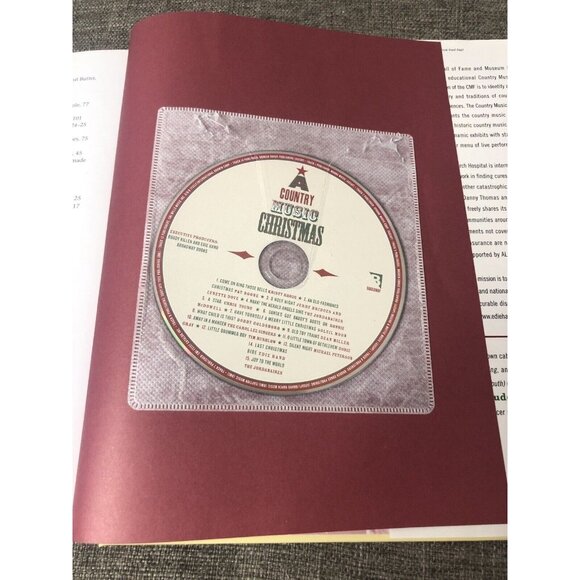 A Country Music Christmas: Book w/ CD Songs Memories Family Photographs Recipes - Picture 3 of 5